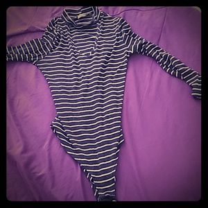Striped bodysuit